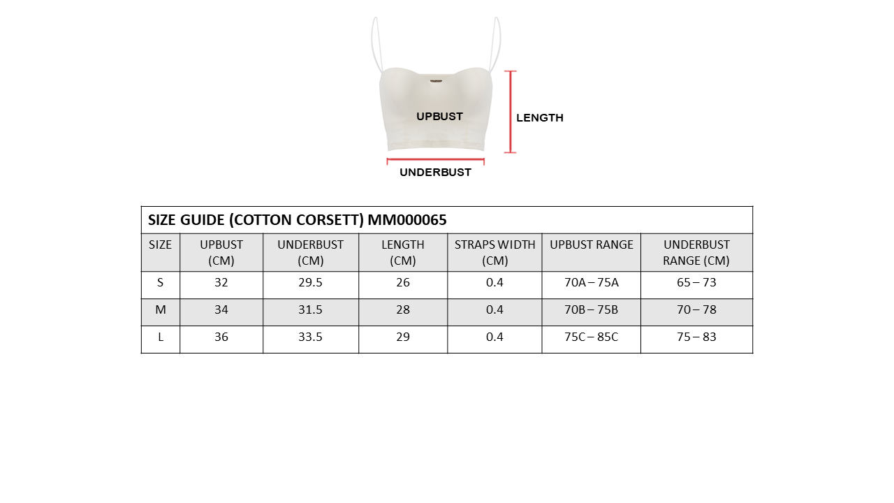ORGANIC COTTON CORSET